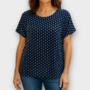 The Limited Pleated Back Tee Blouse Size XL